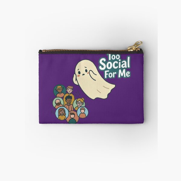 Item preview, Too Social For Me: Cute Ghost Introvert Design designed and sold by Northern Glow Art.