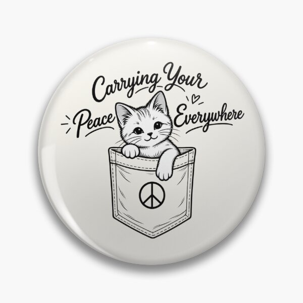 Item preview, Carrying Your Peace Everywhere Pocket Cat designed and sold by Safe Haven Pets.