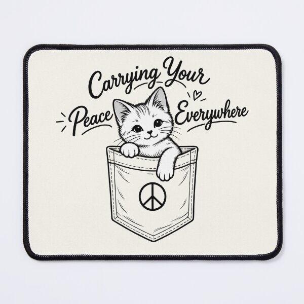 Item preview, Carrying Your Peace Everywhere Pocket Cat designed and sold by Safe Haven Pets.