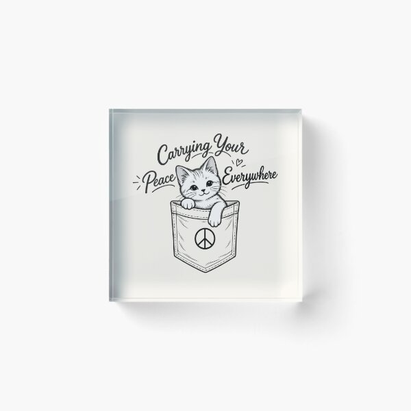 Item preview, Carrying Your Peace Everywhere Pocket Cat designed and sold by Safe Haven Pets.