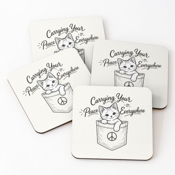 Item preview, Carrying Your Peace Everywhere Pocket Cat designed and sold by Safe Haven Pets.