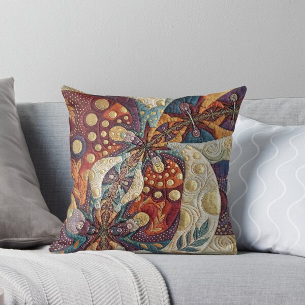 Item preview, Colorful Quilt with Fractal Pattern designed and sold by Frackxion.