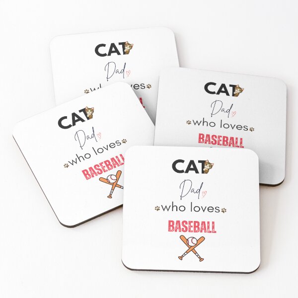 Item preview, Cat Dad Who Loves Baseball designed and sold by PawFitt.
