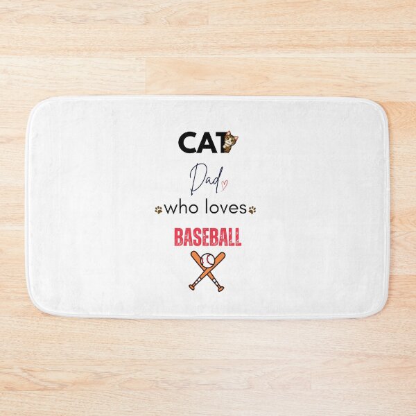 Item preview, Cat Dad Who Loves Baseball designed and sold by PawFitt.