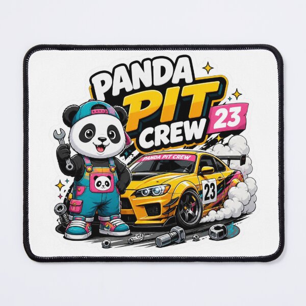 Item preview, Panda Pit Crew Racing Sticker PNG | Cute Motorsport Mascot | Funny Race Car Garage Graphic | Kawaii Streetwear Design designed and sold by Stylestickers55.