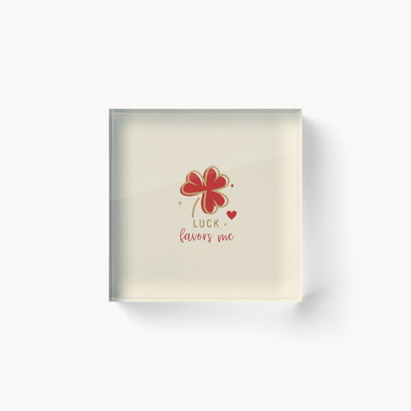 Item preview, Luck Favors Me Lucky Charm Affirmation designed and sold by GemsAnatomy.