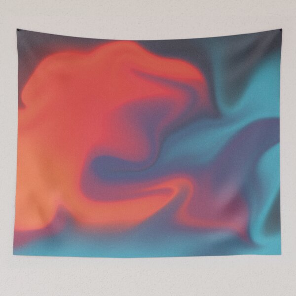 Item preview, Abstract Fluid Art - Red and Blue whirl designed and sold by Shuusui.