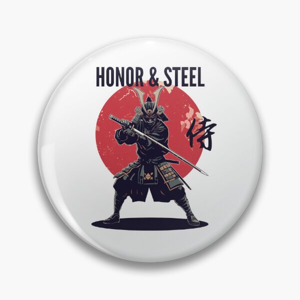 Item preview, HONOR & STEEL – Samurai Spirit Design - Japanese Kanji Design designed and sold by PowerKanjiFit.