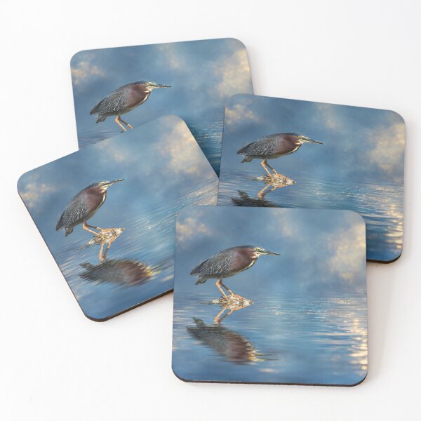 Item preview, Green Heron perched on Rock  designed and sold by Kimberly Palmer.