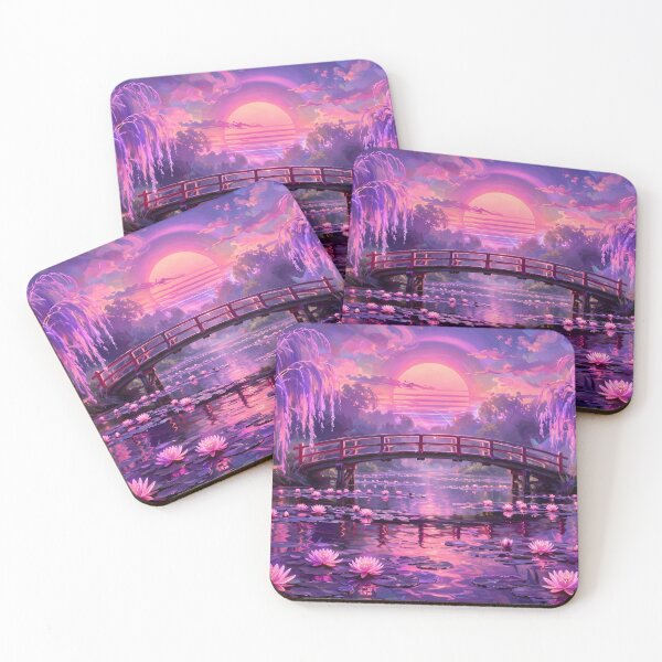 Item preview, Neon Water Lilies Dreamscape designed and sold by Surviving Monday Club.