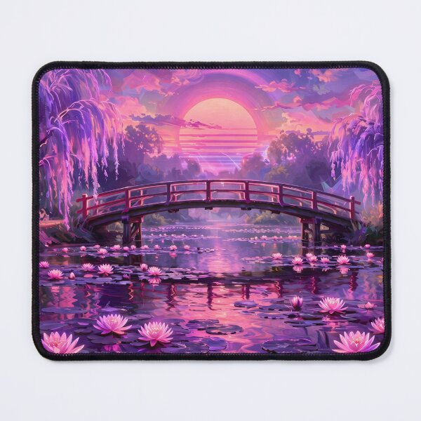 Item preview, Neon Water Lilies Dreamscape designed and sold by Surviving Monday Club.
