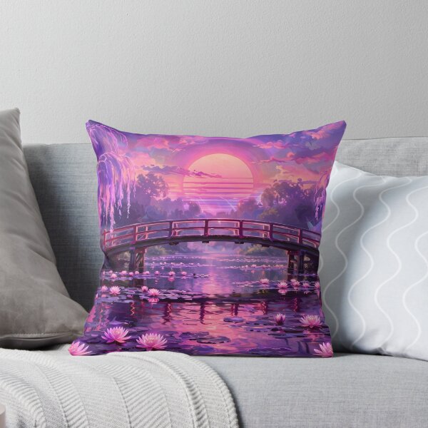 Item preview, Neon Water Lilies Dreamscape designed and sold by Surviving Monday Club.