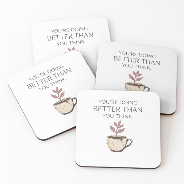 Item preview, You're Doing Better Than You Think Motivational Design designed and sold by Origamoart.