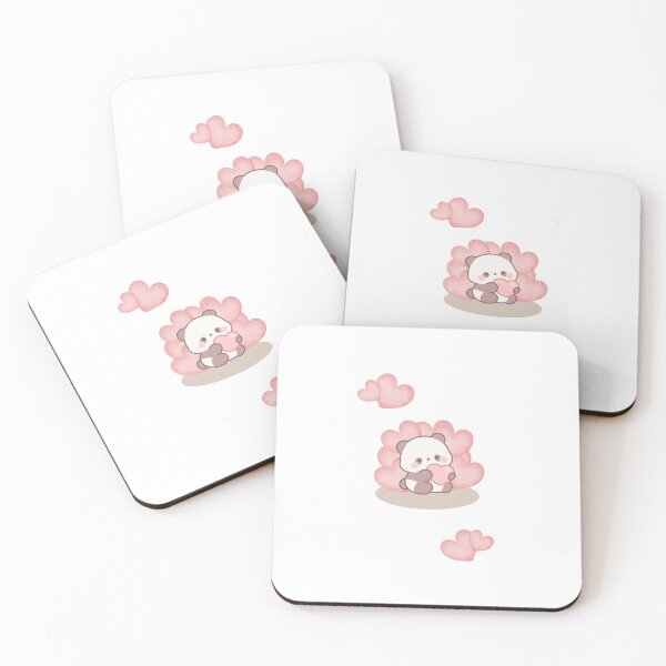 Item preview, Cute panda aesthetic with hearts  designed and sold by SweetBlushBunny.