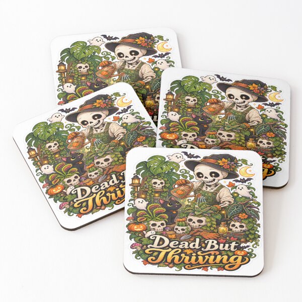 Item preview, Dead But Thriving – Gothic Plant Parent Sticker  designed and sold by RDcollections.