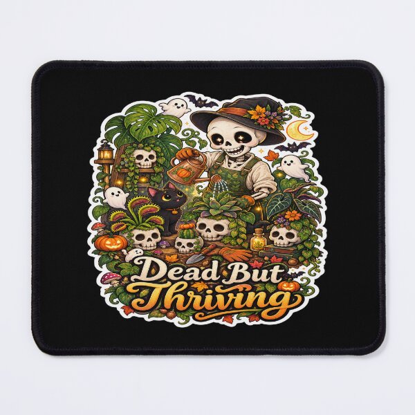 Item preview, Dead But Thriving – Gothic Plant Parent Sticker  designed and sold by RDcollections.