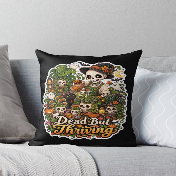 Item preview, Dead But Thriving – Gothic Plant Parent Sticker  designed and sold by RDcollections.