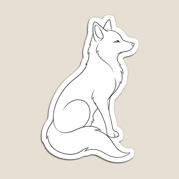 Item preview, minimalist fox designed and sold by Miming.