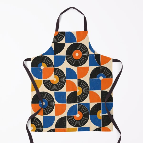 Item preview, Title: Mod Record Circles 60s Geometric Seamless Pattern designed and sold by Golden Era Studio.