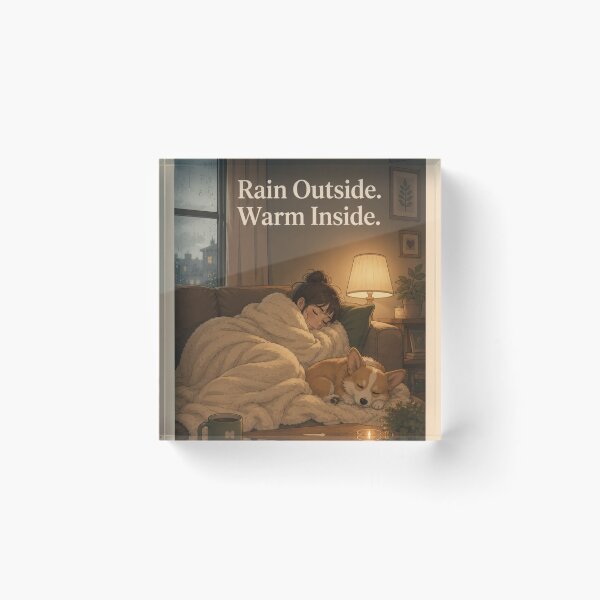 Item preview, Rain Outside Warm Inside Cozy Pet Comfort designed and sold by Safe Haven Pets.