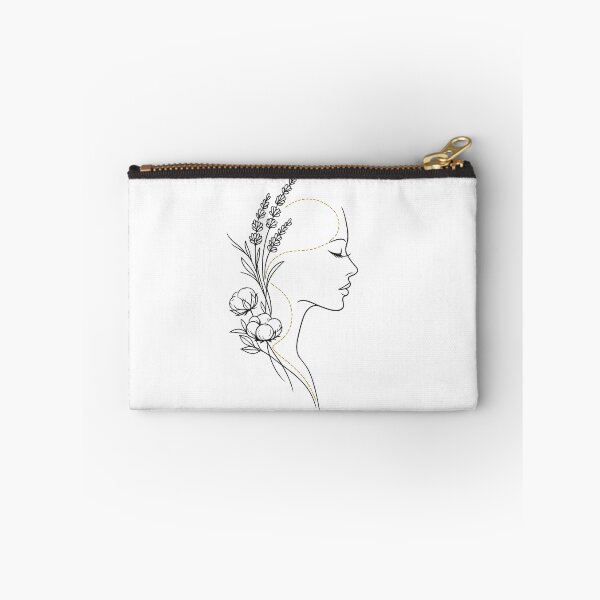 Item preview, Lavender and Cotton Botanical Female Profile designed and sold by teemix.