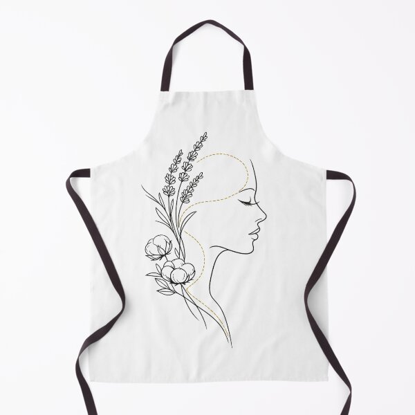 Item preview, Lavender and Cotton Botanical Female Profile designed and sold by teemix.