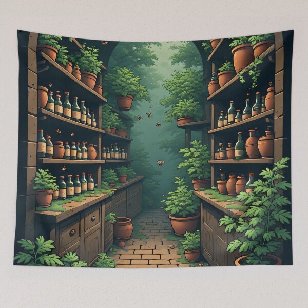Item preview, An enchanted garden full of secrets and magic designed and sold by Mianku | Für das Leben.