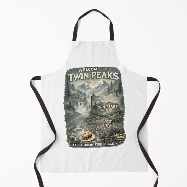 Item preview, Welcome To Twin Peaks Retro Vintage Forest Owl Pie Coffee designed and sold by kadisakukolaw.