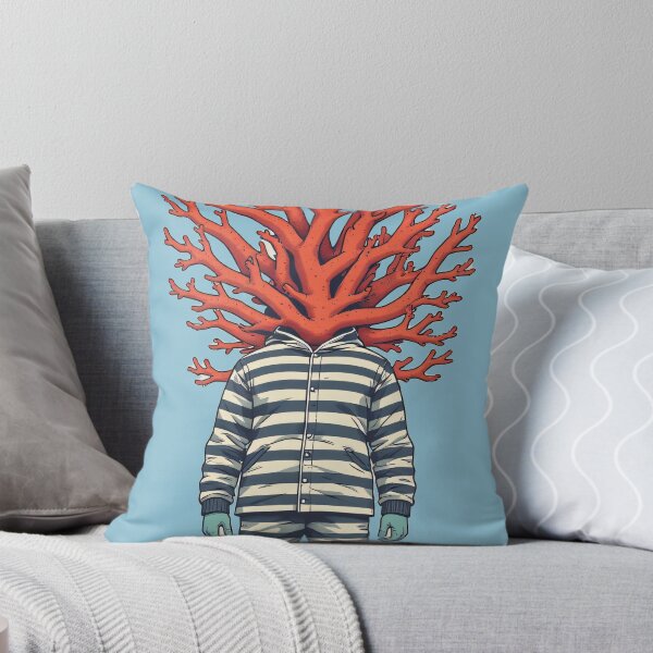 Item preview, Coral head in a striped suit in the water designed and sold by Mianku | Für das Leben.