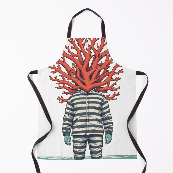 Item preview, Coral head in a striped suit in the water designed and sold by Mianku | Für das Leben.