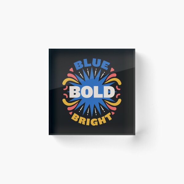 Item preview, Blue Bold Bright T-Shirt, Cobalt Blue Aesthetic Shirt, Retro Colorful Fashion Tee designed and sold by Daily Mood Tees.