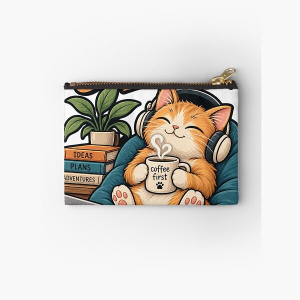 Item preview, Small Steps Big Dreams Cute Cat Coffee Lover Inspirational Design designed and sold by ArhaanFashions.