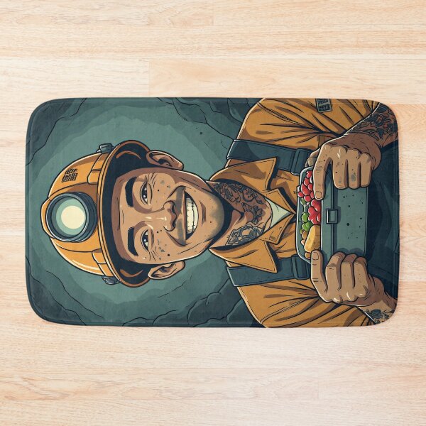 Item preview, A happy miner shares his joy with his lunch underground. designed and sold by Mianku | Für das Leben.