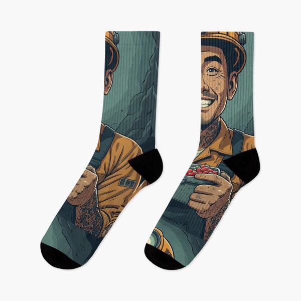 Item preview, A happy miner shares his joy with his lunch underground. designed and sold by Mianku | Für das Leben.