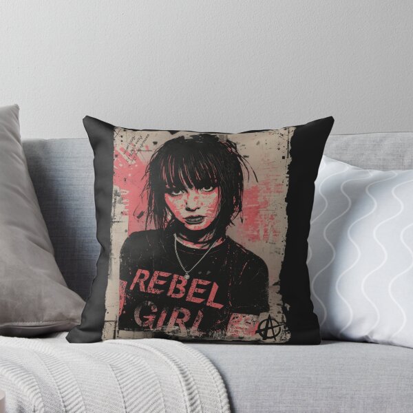 Item preview, Rebel Girl Punk Rock Grunge Zine Art designed and sold by ERODED SELF.