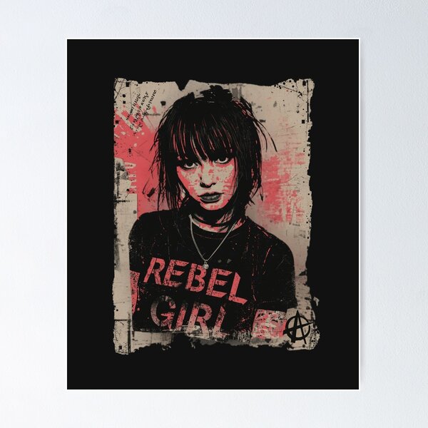 Item preview, Rebel Girl Punk Rock Grunge Zine Art designed and sold by ERODED SELF.