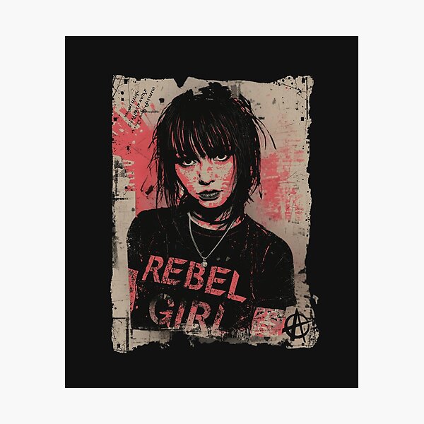 Item preview, Rebel Girl Punk Rock Grunge Zine Art designed and sold by ERODED SELF.