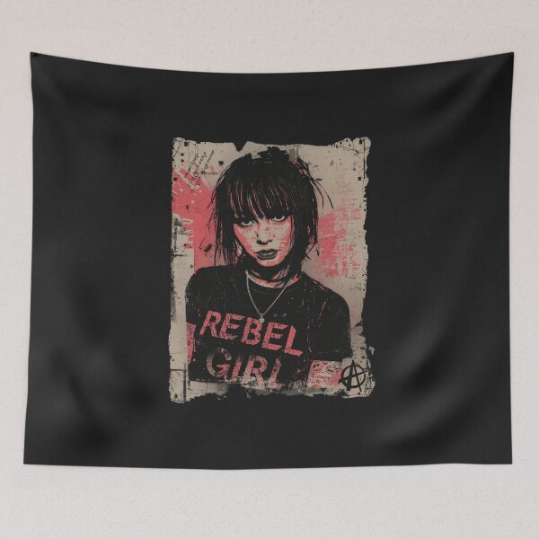 Item preview, Rebel Girl Punk Rock Grunge Zine Art designed and sold by ERODED SELF.