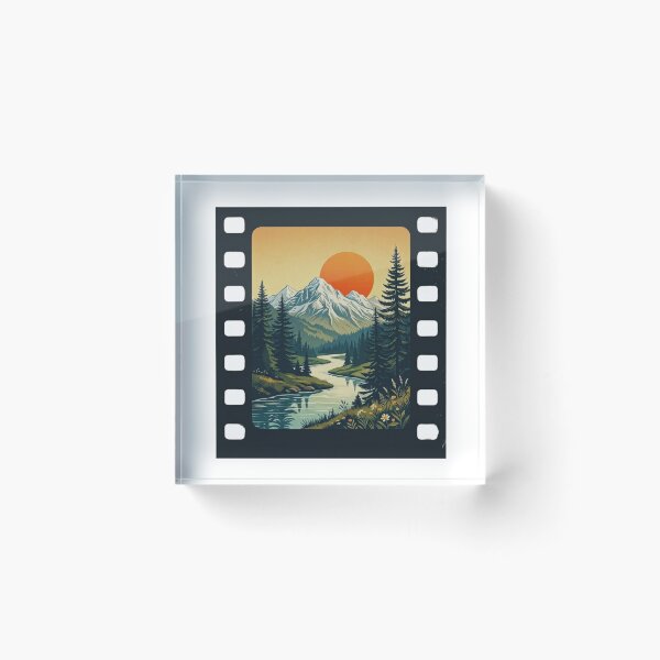 Item preview, Retro Film Strip Mountain Landscape designed and sold by GabeMountainArt.