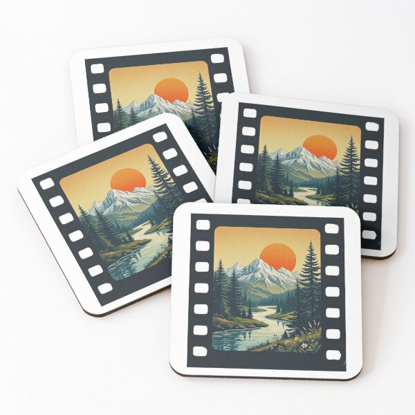 Item preview, Retro Film Strip Mountain Landscape designed and sold by GabeMountainArt.