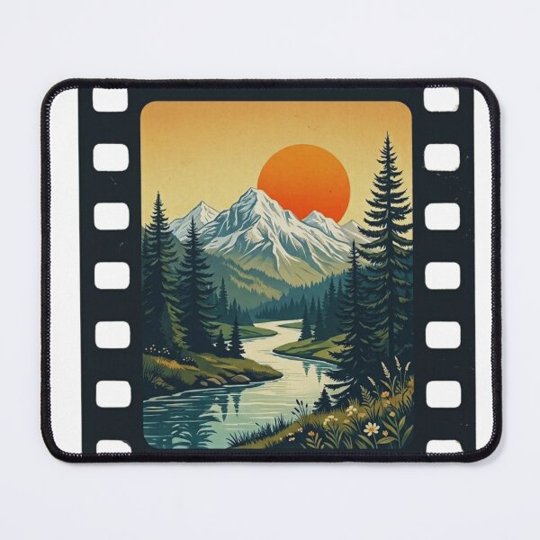 Item preview, Retro Film Strip Mountain Landscape designed and sold by GabeMountainArt.