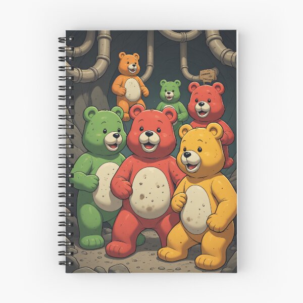 Item preview, Colorful bear gang in their underground hideout designed and sold by Mianku | Für das Leben.