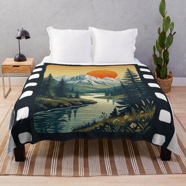 Item preview, Retro Film Strip Mountain Landscape designed and sold by GabeMountainArt.