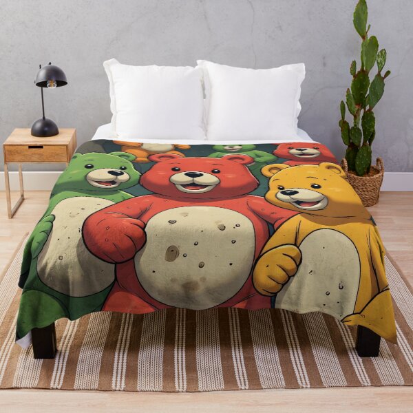 Item preview, Colorful bear gang in their underground hideout designed and sold by Mianku | Für das Leben.