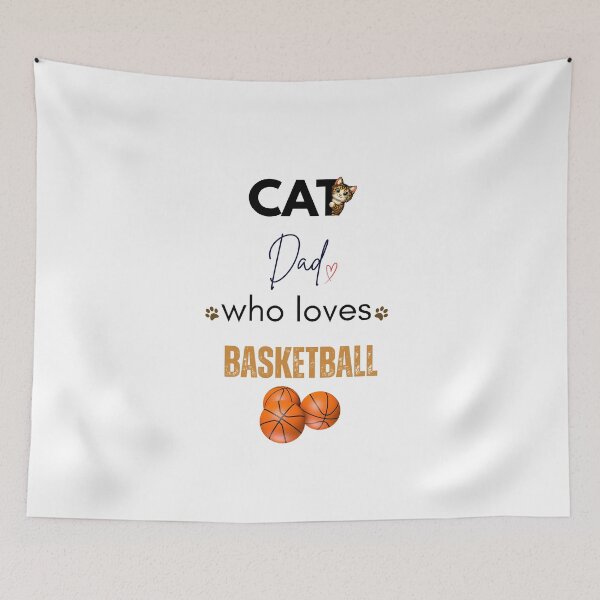 Item preview, Cat Dad Who Loves Basketball designed and sold by PawFitt.