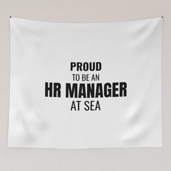 Item preview, Proud to be an HR Manager at Sea (Black) designed and sold by ShipCrewNation.
