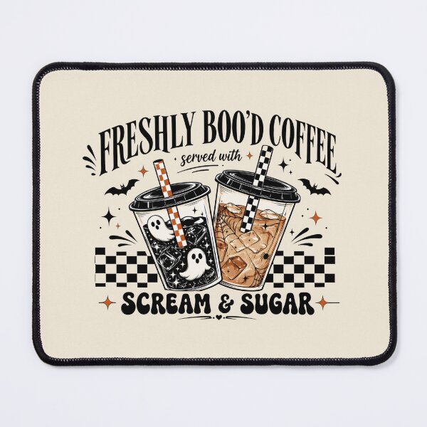 Item preview, Halloween Freshly Boo'd Coffee, Served with Scream and Sugar, Funny Spooky, Halloween Lovers, Halloween Coffee designed and sold by Quiajia.