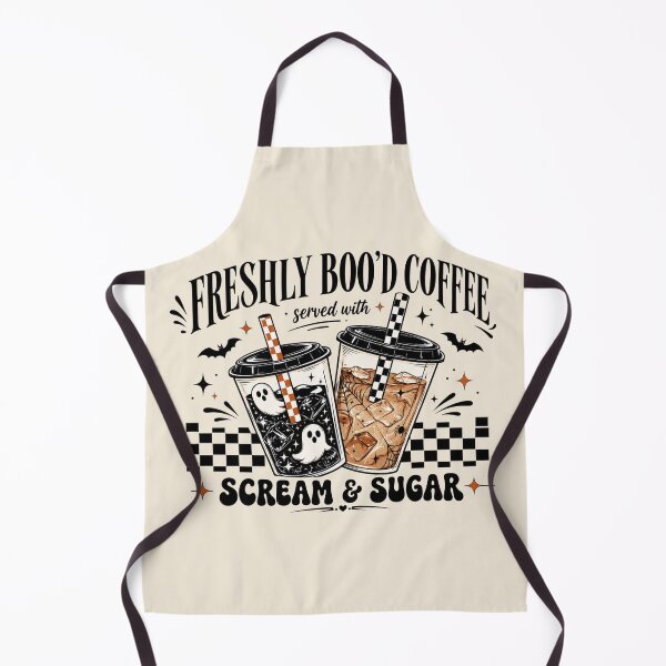 Item preview, Halloween Freshly Boo'd Coffee, Served with Scream and Sugar, Funny Spooky, Halloween Lovers, Halloween Coffee designed and sold by Quiajia.