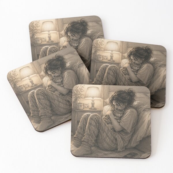Item preview, You Did Enough Today Cozy Cat Comfort Illustration designed and sold by Safe Haven Pets.