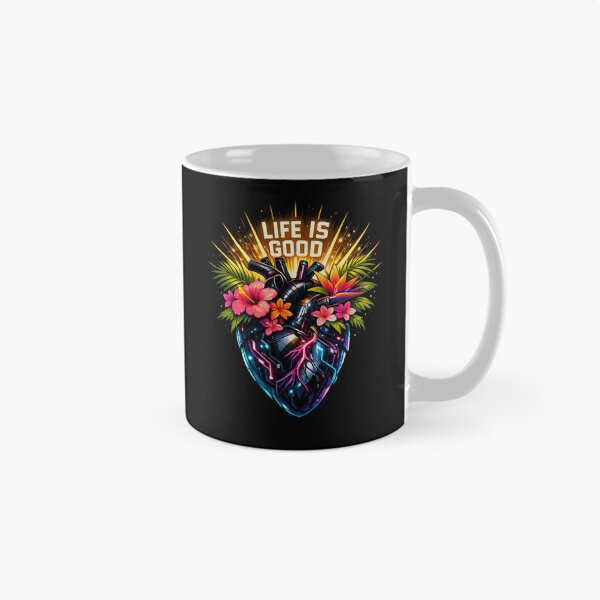 Item preview, Life is Good Cyberpunk Tropical Heart of Joy designed and sold by teemix.